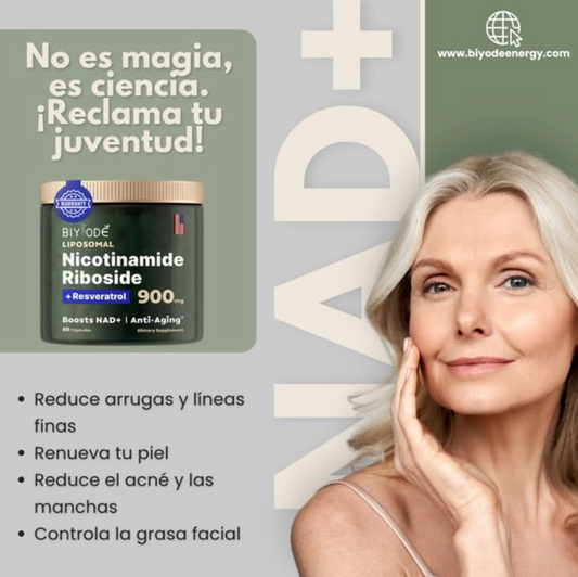 Suplemento de NAD+ para Energía, Enfoque y Envejecimiento