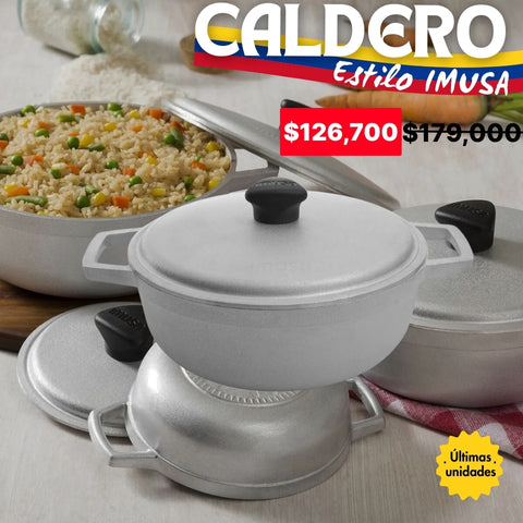 CALDERO ALUMINIO FUNDIDO Estilo IMUSA
